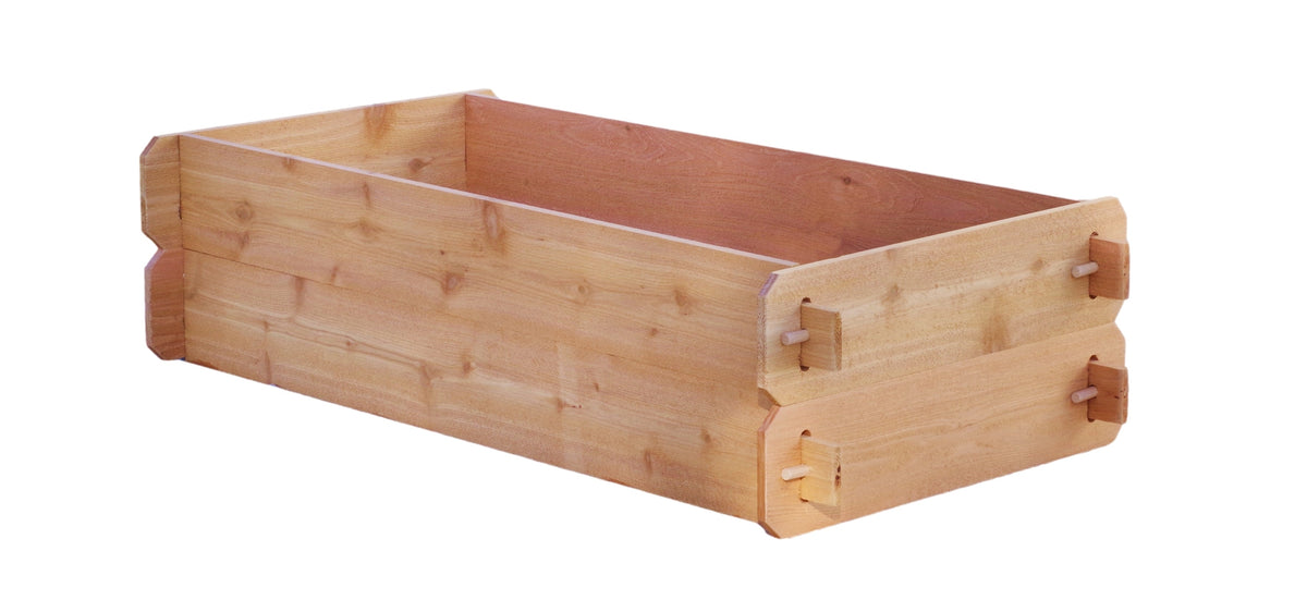 Timberlane Gardens Raised Garden Bed Kit Double Deep (Two 2x4) Select Cedar