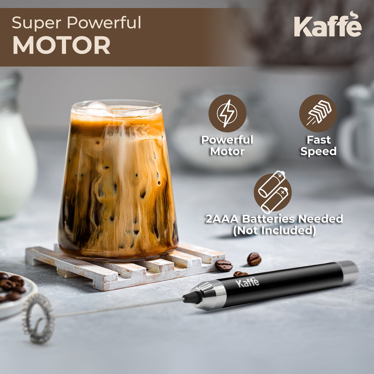Handheld Milk Frother, KF6010
