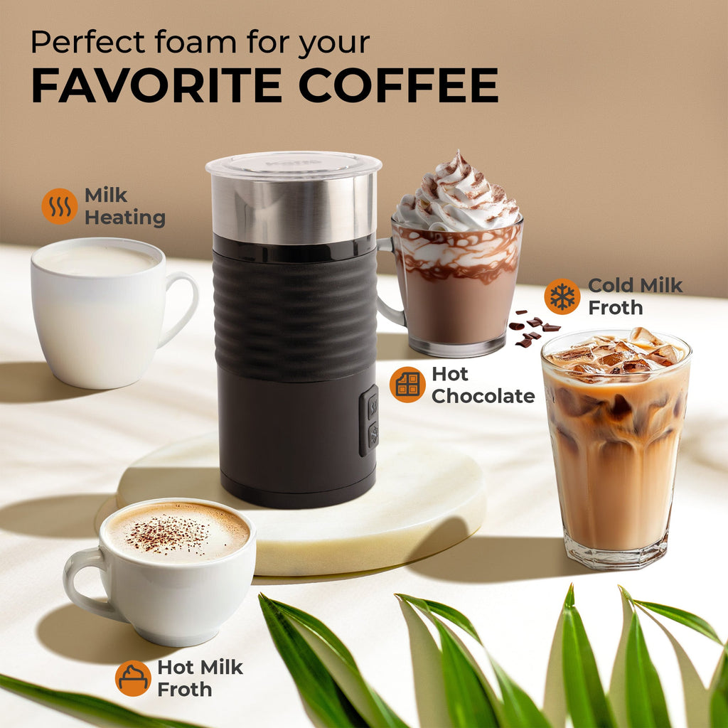 Pour-in Milk Frother w/ Silicone Base, KF6061
