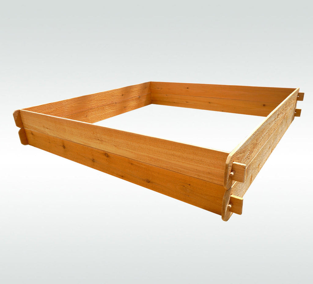 Timberlane Gardens Raised Garden Bed Kit Large Double Deep (Two 6x6) Select Cedar