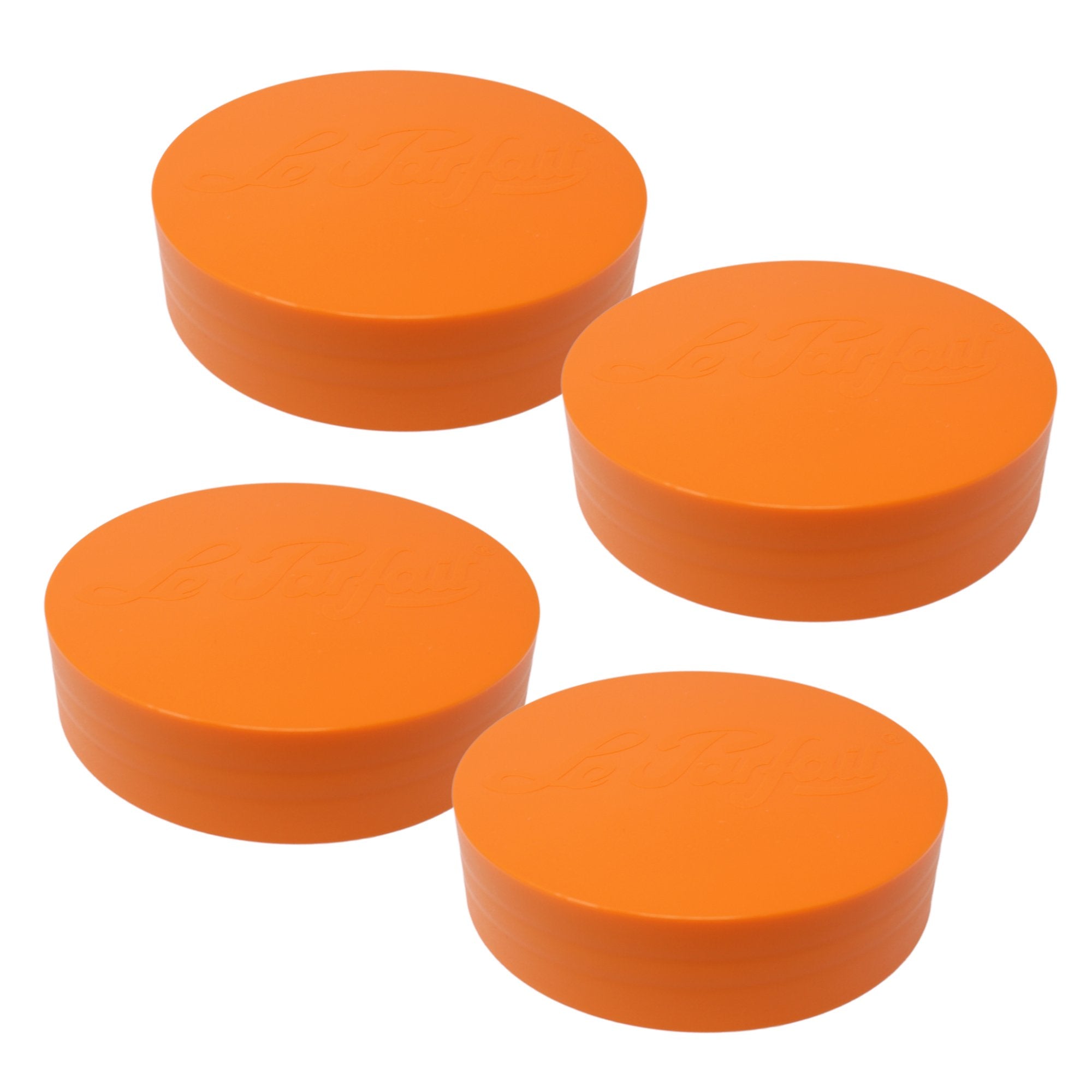 Le Parfait Screw Top Jar Lids, Colorful Plastic and Metal Replacement Lids